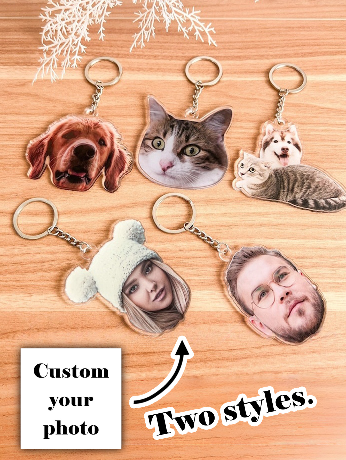 Custom Full-Color Acrylic Photo Keychain